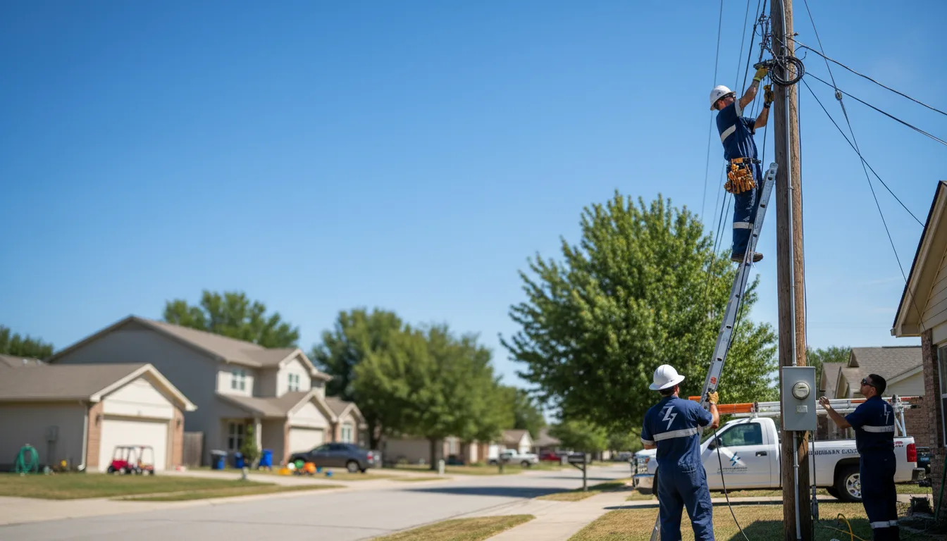 Residential electrician providing installation services in Fowler, KS